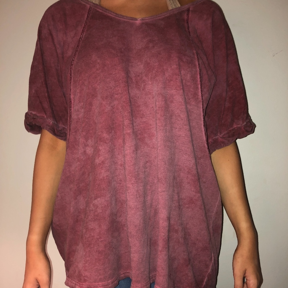 Burgundy Tee
